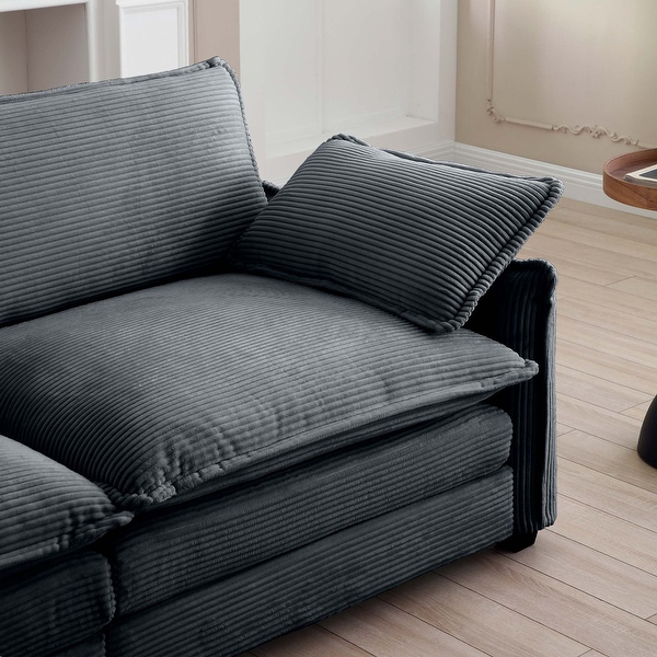 81 Corduroy Upholstered 2 Seater Sofa Bed Bath Beyond 41173415