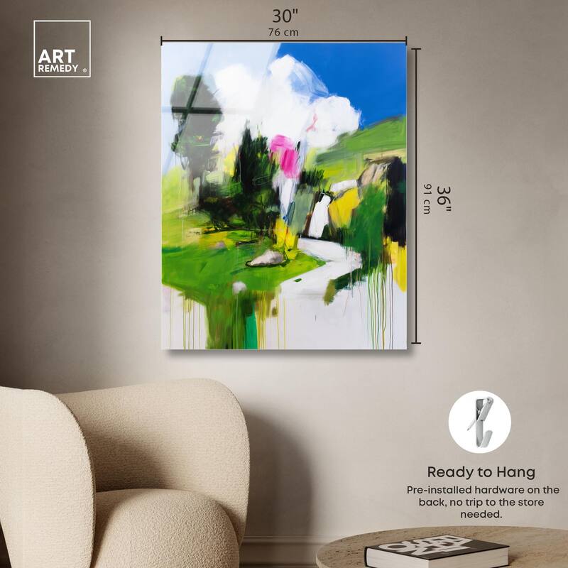 Swiss Fields Acrylic by Art Remedy, Ready to Hang