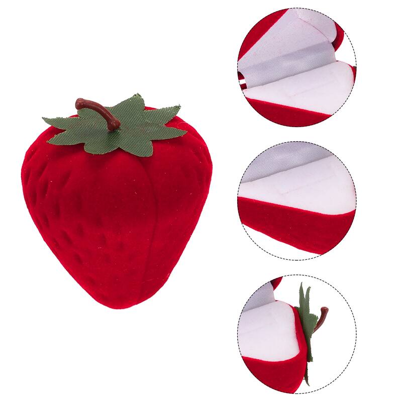 Strawberry Ring Box Romantic Engagement Ring Box Jewellery Storage