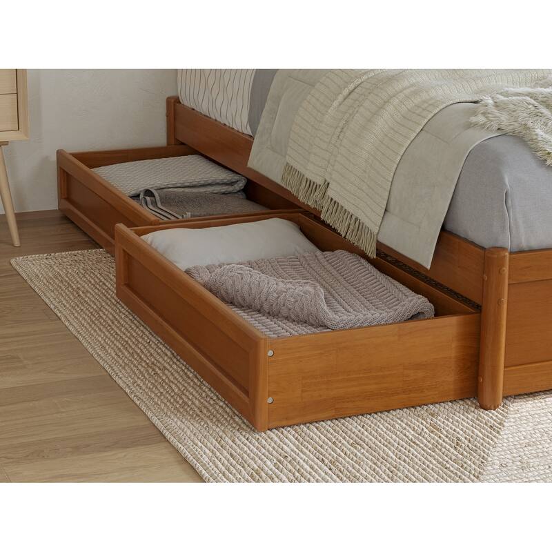 Barcelona Panel Platform Bed with Storage Drawers