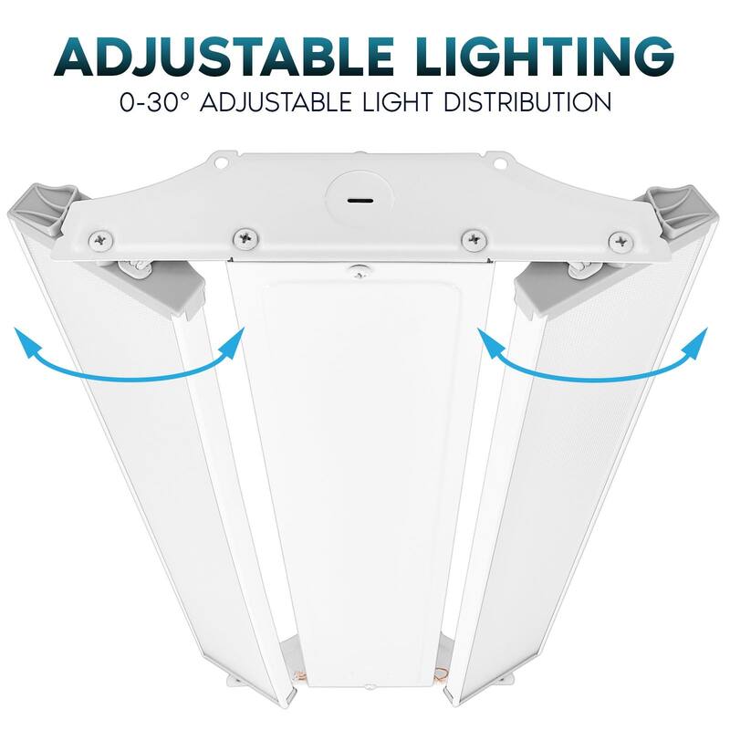 Luxrite 2FT Linear High Bay LED Shop Lights, 165/190/220W, Up to 30000LM, 4CCT, 0-10V Dimmable, 120-277V, DLC, UL 2 Pack