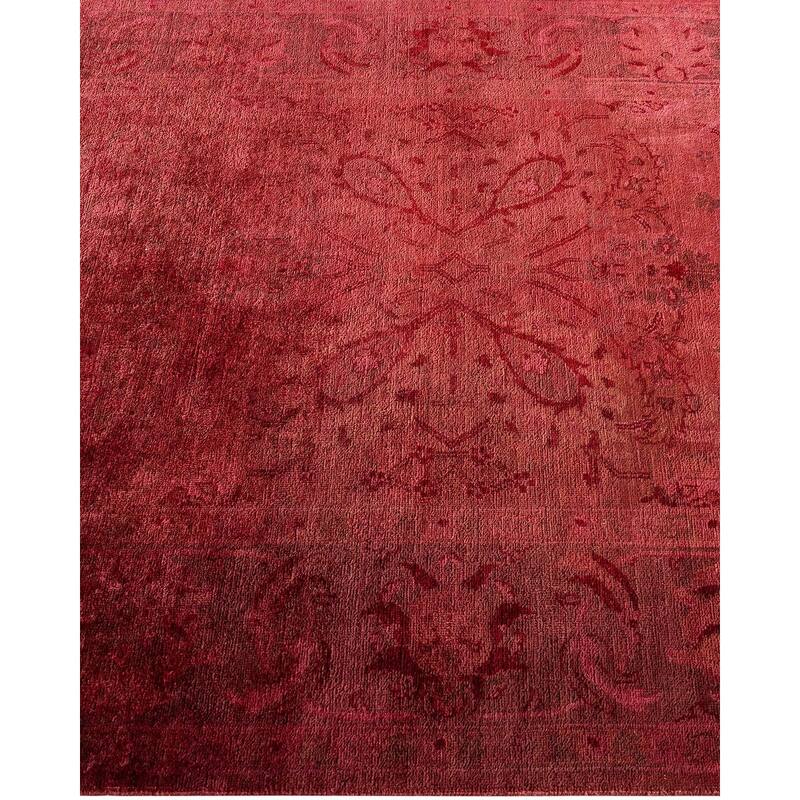Vibrance, One-of-a-Kind Hand-Knotted Area Rug - Red, 4' 1" x 6' 4" - 4' 1" x 6' 4"