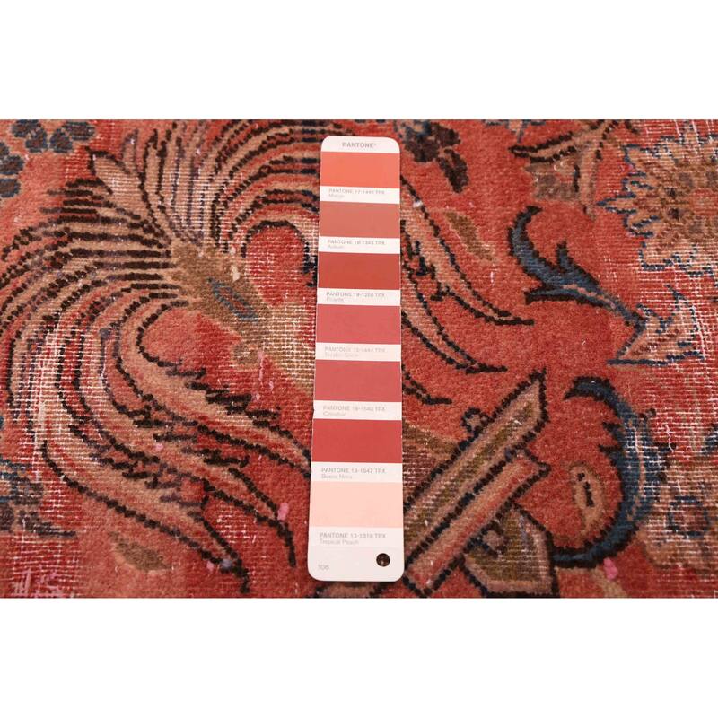 ECARPETGALLERY Hand-knotted Antalya Vintage Dark Copper Wool Rug - 8'5 x 13'0