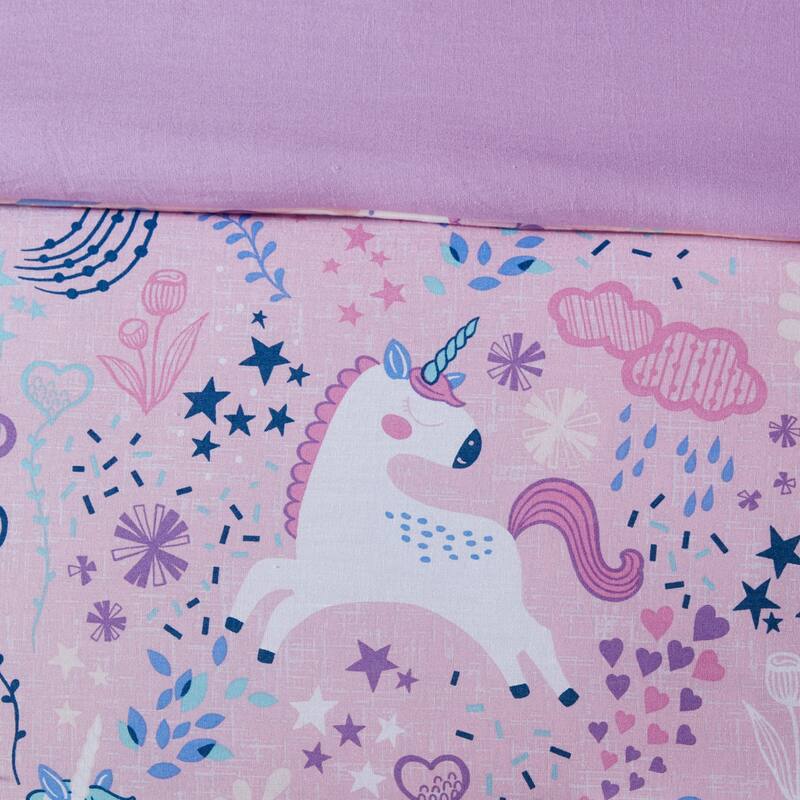 Intelligent Design Kids Ella Unicorn Cotton Duvet Cover Set