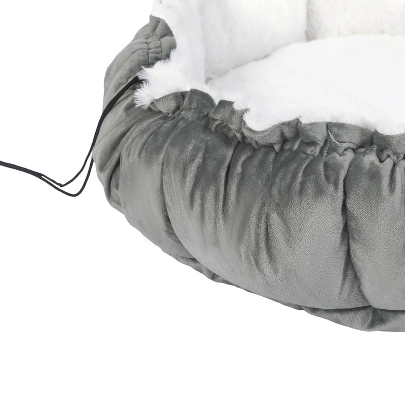 Adeco Pet Bed Round Dog Cat Cushion Bed