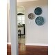 Madison Park Rosalie Blue Iron Painted Wall Decor Set of 3