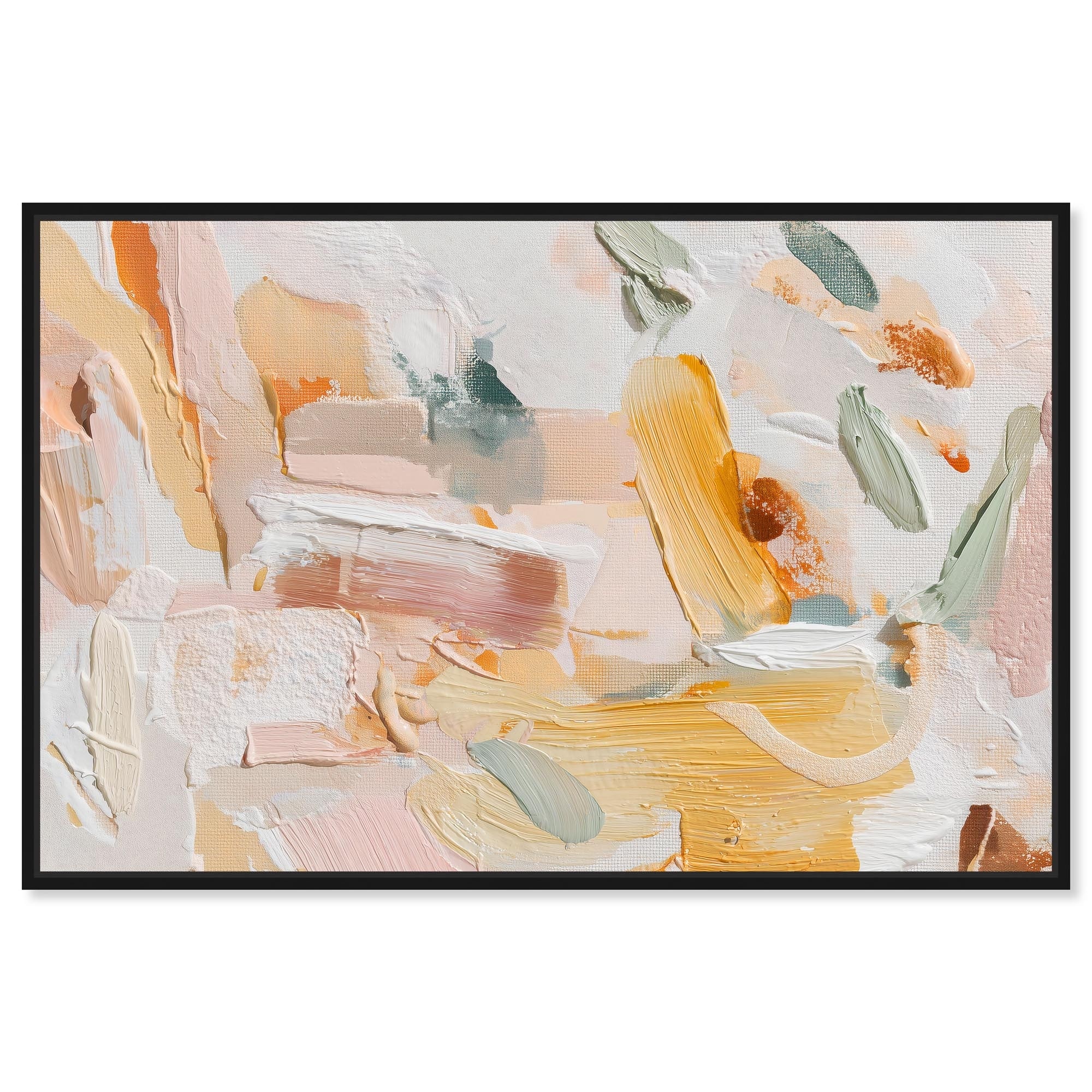 Gentle Hues Abstract Wall Art Canvas Print by Art Remedy
