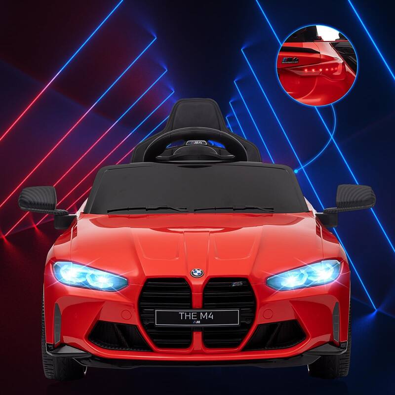 12V Ride On Toy Car for Kids with Remote Control and LED Light
