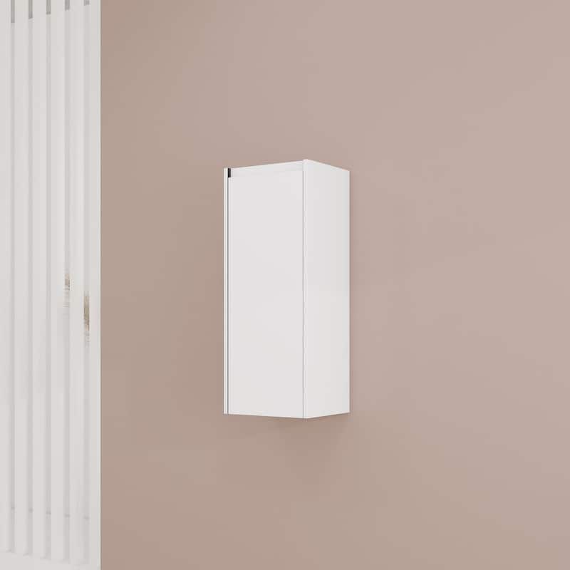 Beingnext 12"/36" Wall Mounted Bathroom Side Cabinet With Soft Close Door And Shelf