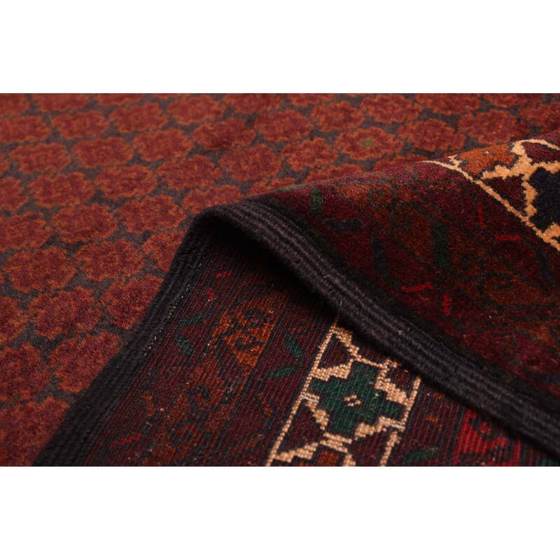 ECARPETGALLERY Hand-knotted Teimani Dark Red Wool Rug - 3'10 x 6'4