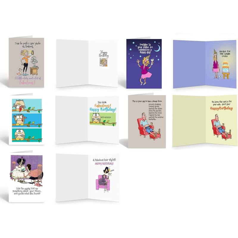 Stonehouse Collection Funny Birthday Card Assortment -25 Cards- Full ...