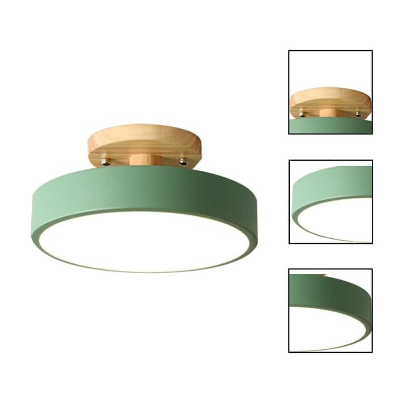 1 Light led light green light fixture metal ceiling light - N/A