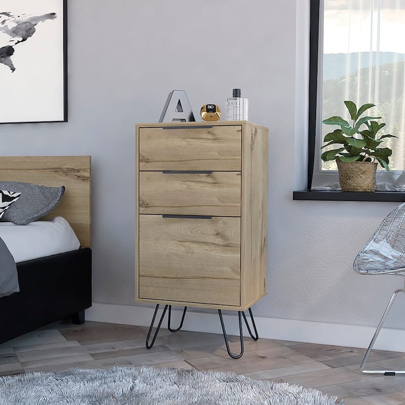 Light Dresser Hairpin Legs And Superior Top - Beige
