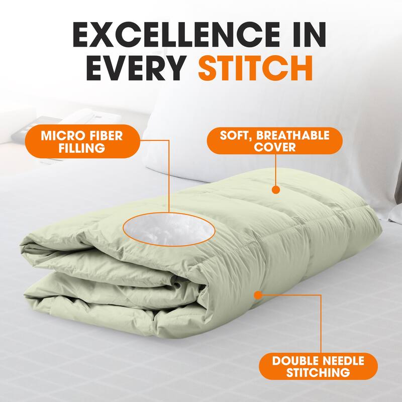 Cheer Collection All Season Down Alternative Hypoallergenic Comforter