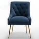 preview thumbnail 88 of 106, SEYNAR Modern Dining Chairs Set of 6, Velvet Accent Chair Tufted Back Armless Chair with Back Pull