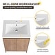 preview thumbnail 5 of 34, Beingnext 24''/36''/48''/60''/72'' Bathroom Vanity with Sink, Freestanding Bathroom Vanity with Doors And Adjustable Shelf