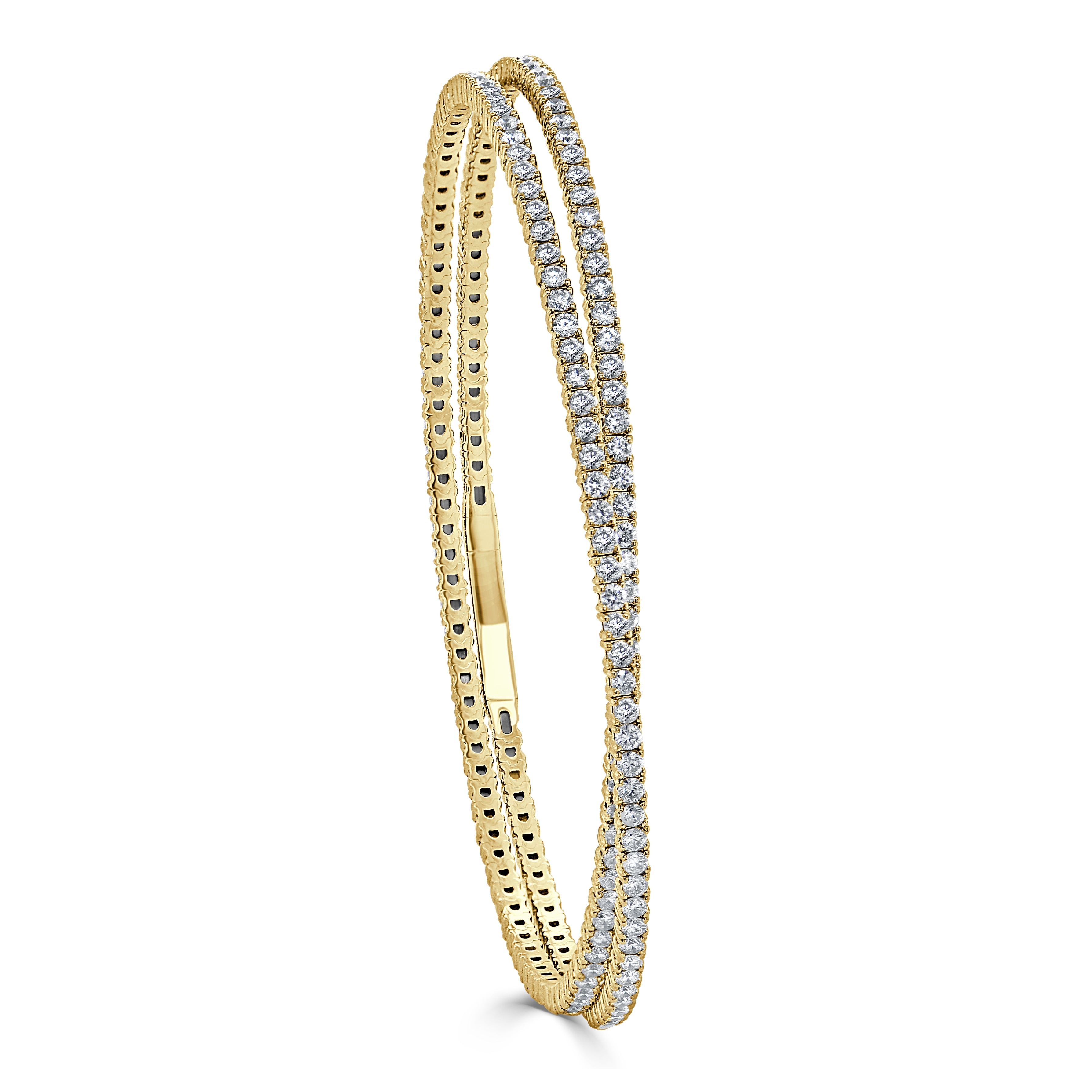 Joelle Diamond Flexible Bangle Bracelet in 14K Gold (3 ct. tw.)