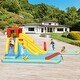 preview thumbnail 5 of 8, Costway Inflatable Dual Slide Water Park Climbing Bouncer W/ 735W - See Details