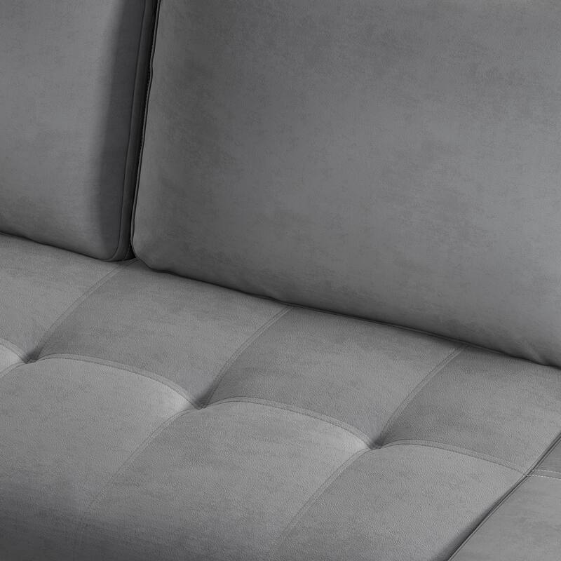 88" Reversible Pull out Sleeper Sectional Storage Sofa Bed