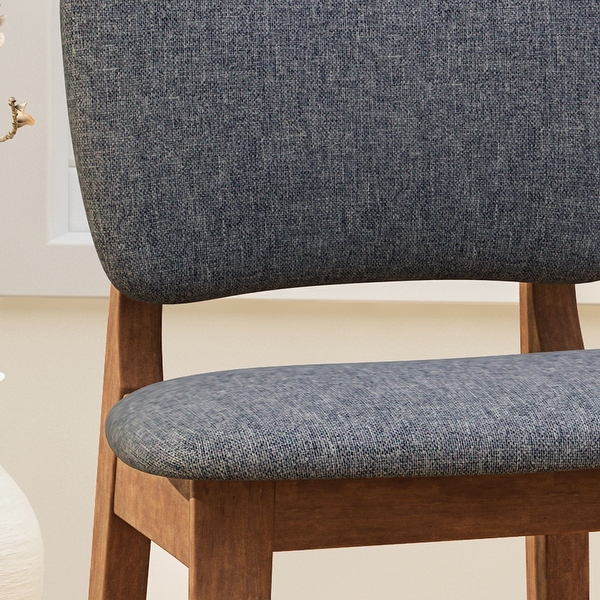 Fessenden 42-in. Upholstered-seat Wood Bar Chairs (Set of 2