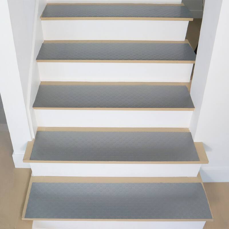 Rubber-Cal "Coin-Grip" Metallic Step Mats (6 pack) - 2.5mm