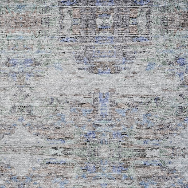 HomeRoots Abstract Transitional Rectangle Outdoor Rug