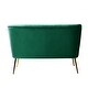 preview thumbnail 55 of 113, Monica Mid-century Channel Tufted Upholstered Loveseat