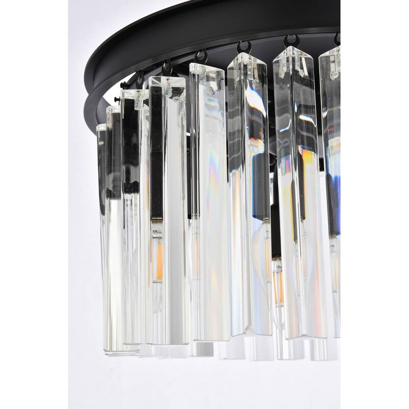 Royce Edge 3-Light Matte Black Pendant