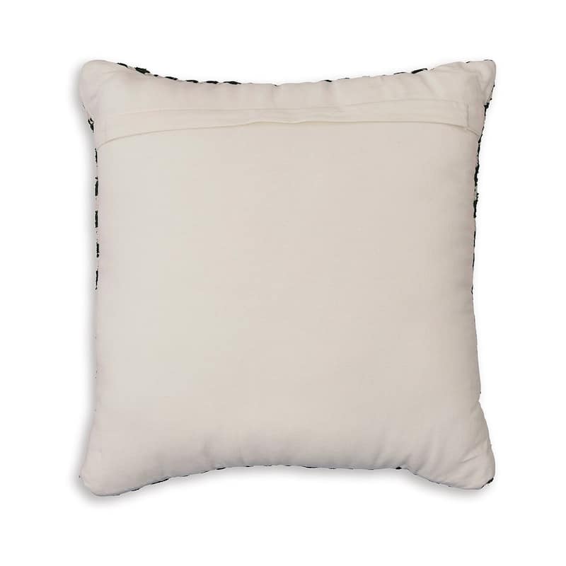 Digy 19 Inch Accent Pillow Set of 4, Handwoven Key Pattern, Black White