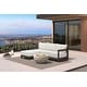 preview thumbnail 1 of 8, PURPLE LEAF Caesar L-Shaped White Outdoor Couch with 9.6" Thick for Yard Porch Deck Patio Conversation Sets 3 Seats+1 Ottoman - L-shaped