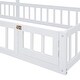 preview thumbnail 6 of 16, Wooden Twin Size Children's Bed with Detachable Headboard and Integrated Clothes Drying Rack