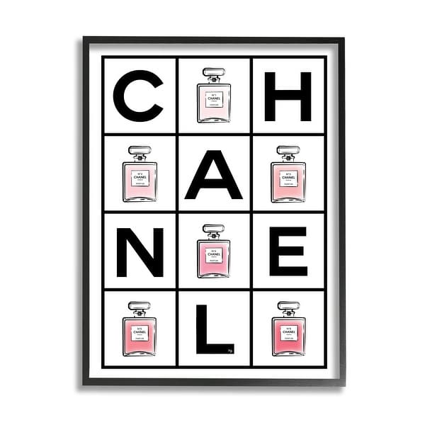 Stupell Perfume Bottle Bold Text Glam Pattern Pink Framed Wall Art - Bed  Bath & Beyond - 32318090