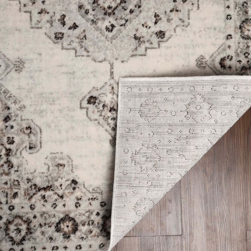 Superior Demelza Traditional Oriental Medallion Indoor Runner or Area Rug