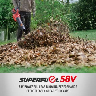 DCK 58V-730 CFM Cordless Leaf Blower, Brushless Motor&180 MPH - 22.5"L x 10.3"W x 6.5"H