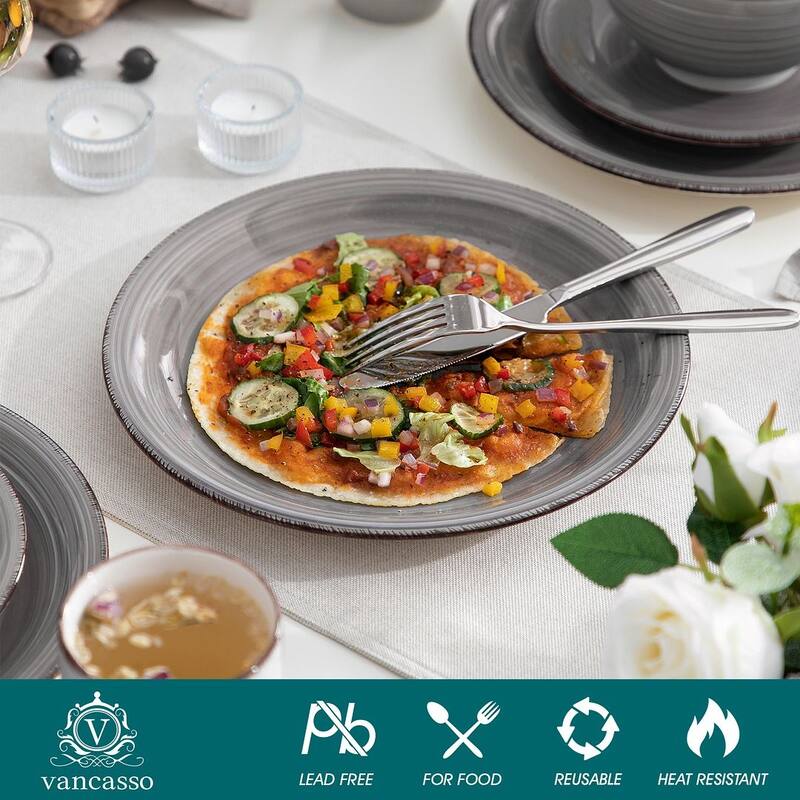 vancasso 32-Piece Exquisite Stoneware Dinnerware Set (Service for 8)