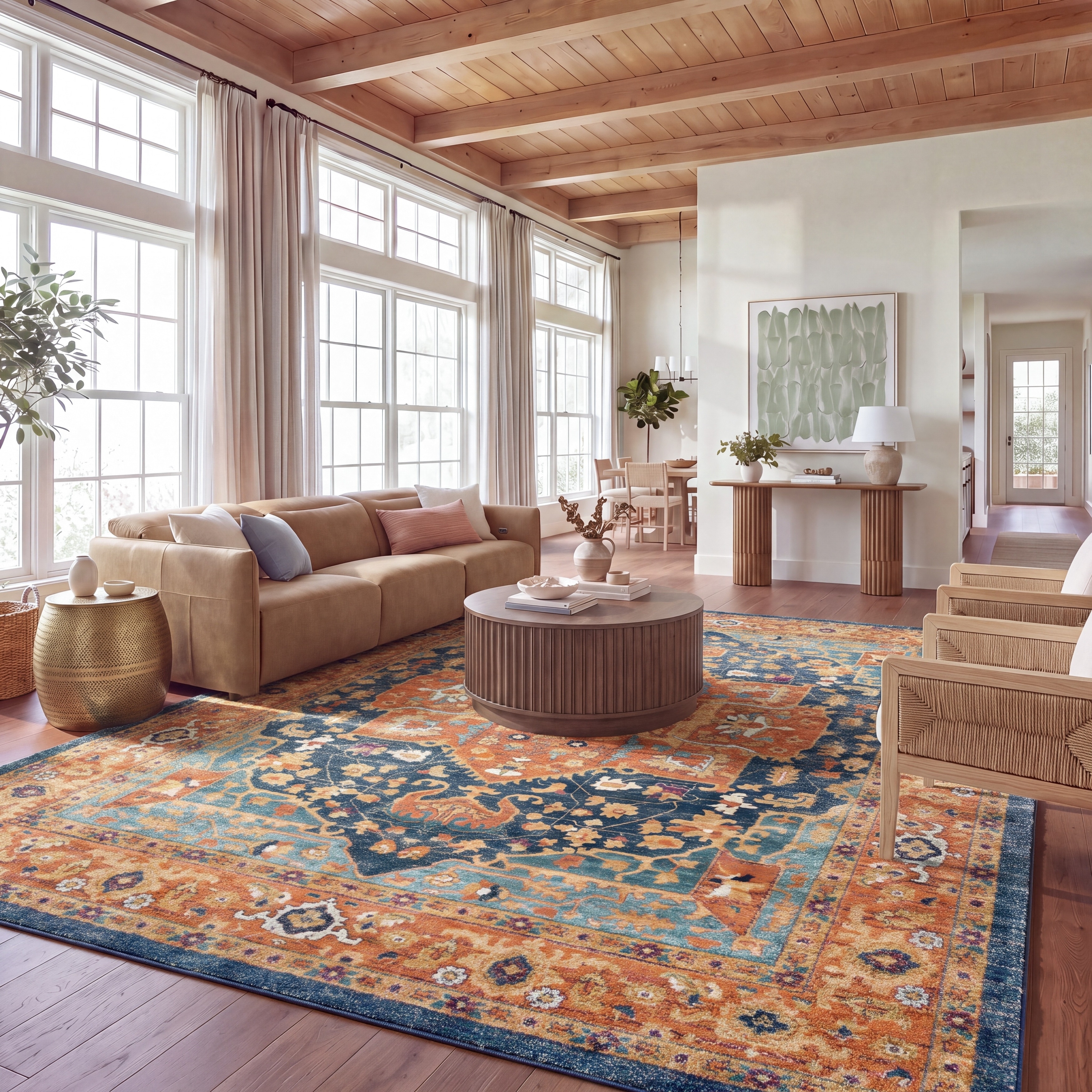 SAFAVIEH Evoke Spasenka Vintage Boho Medallion Rug