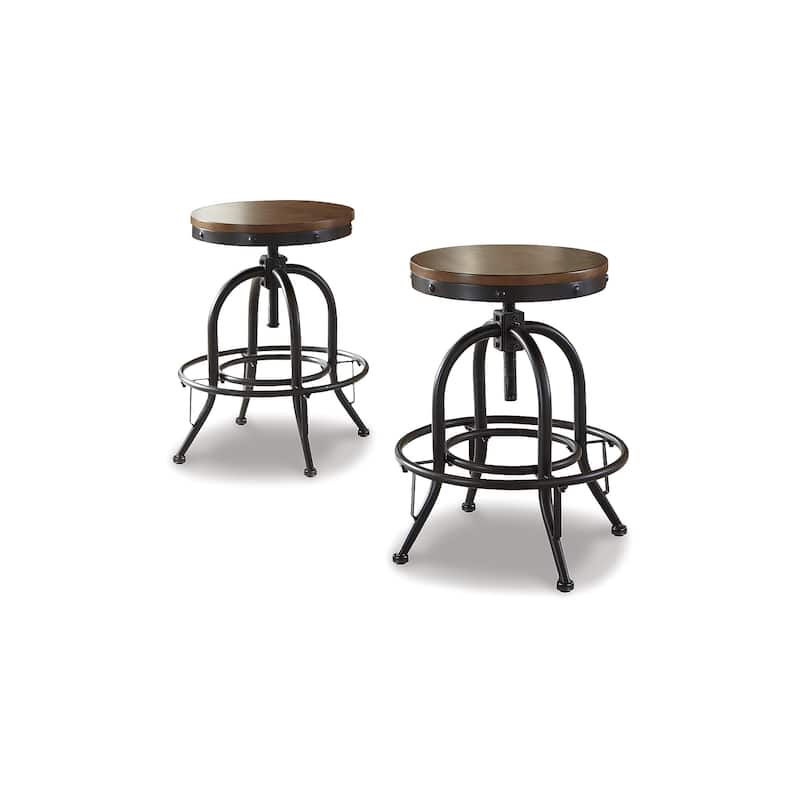 Signature Design by Ashley Valebeck Brown/White 5-Piece Counter Height Dining Package