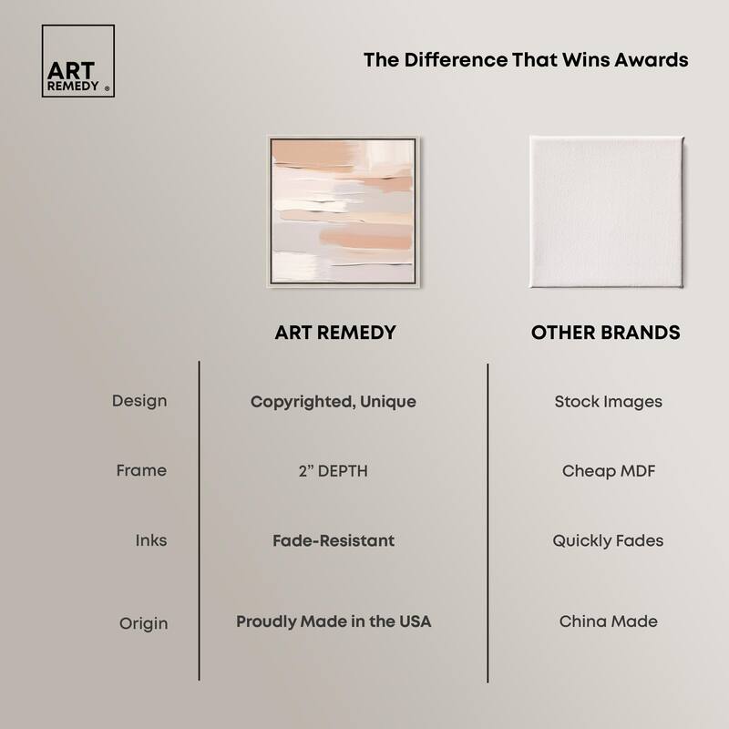 Roseate Cream Tones I Canvas by Art Remedy