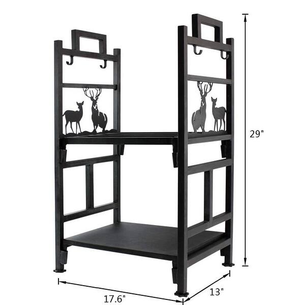 Tier Log Rack 2-tier Wood Log Rack - Bed Bath & Beyond - 34166782