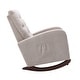 preview thumbnail 32 of 39, Baby Room High Back Rocking Chair Nursery Chair , Comfortable Rocker Fabric Padded Seat ,Modern High Back Armchair