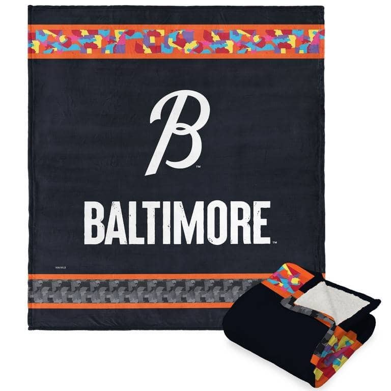 MLB City Connect Silk Touch Sherpa Throw Blanket