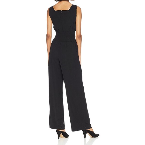 nine west black jumpsuit