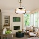 preview thumbnail 58 of 71, Bella Depot 36" Modern Retractable Ceiling Fan with Dimmable Led Light, Remote and APP Control 6-Speed Reversible DC Motor