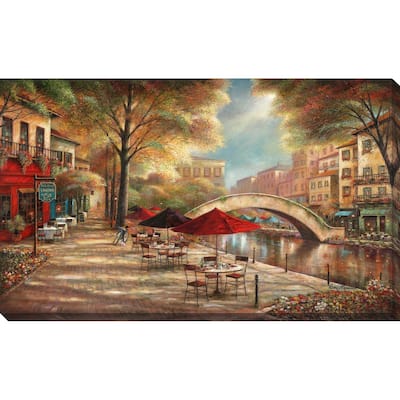 "Riverwalk Charm" by Ruane Manning Print on Canvas