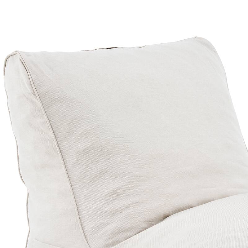 Christopher Knight Home - Moira Modern Outdoor Upholstered Bean Bag Chair with Shredded Foam Fill