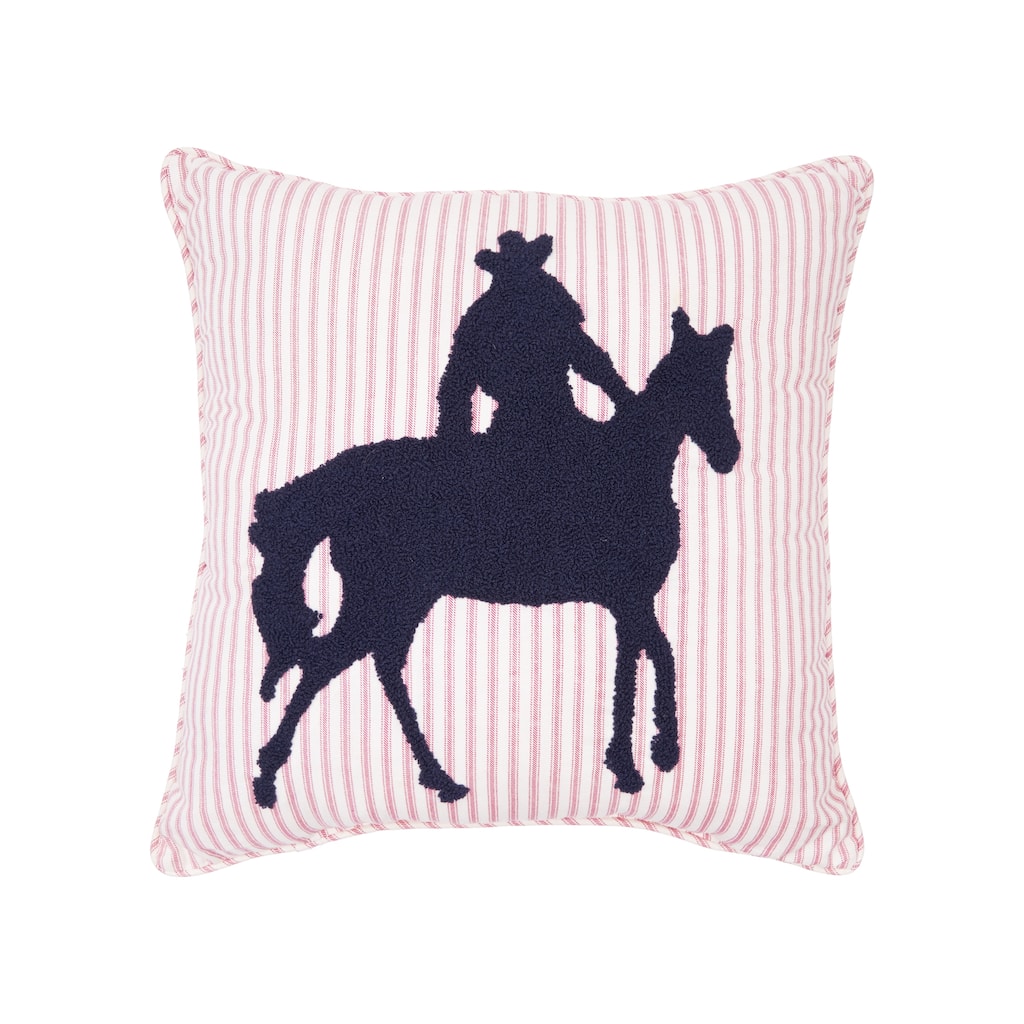 18" x 18" Cowboy Tufted Pillow