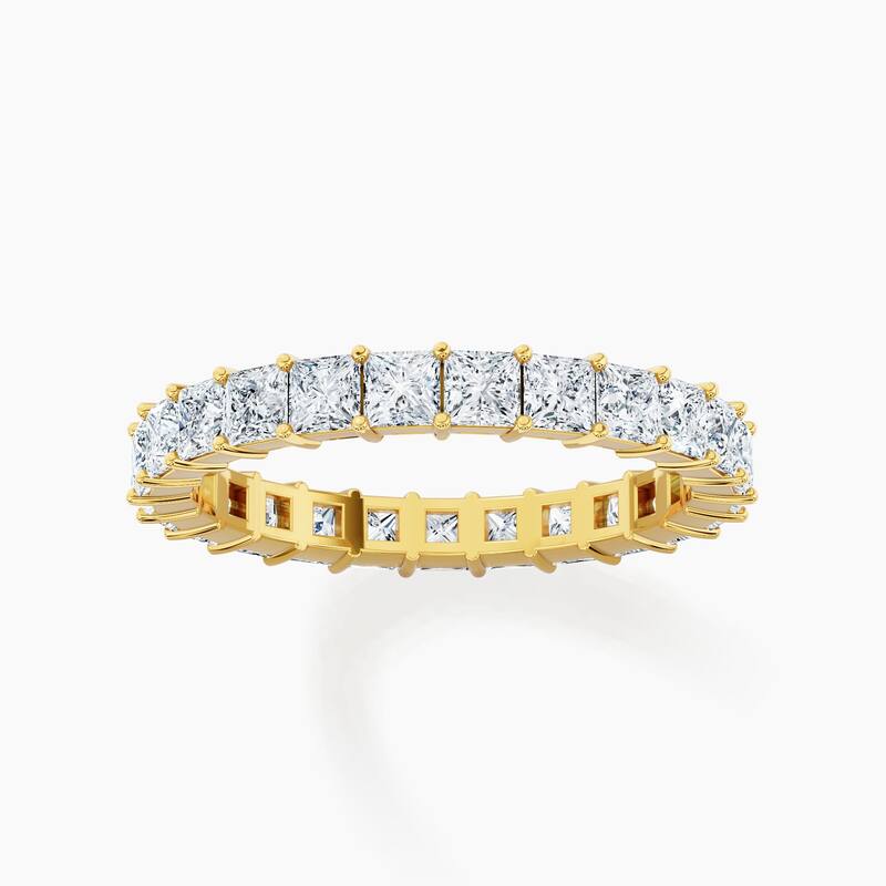 Auriya 14k Gold Princess Lab Grown Diamond Eternity Band 2.50 - 11.25 ct. tw. (F-G, VS)