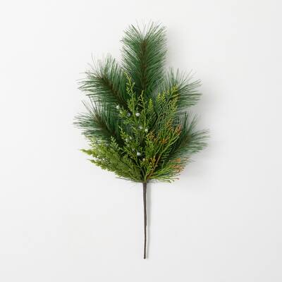 20" Artificial Mixed Pine & Juniper Pick