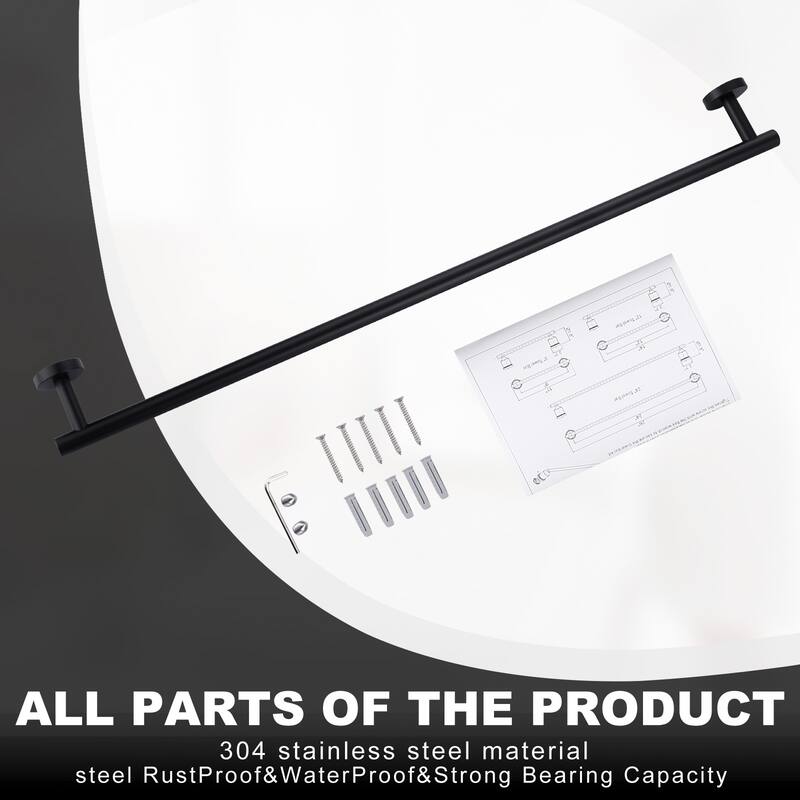WOWOW Mutiple length Wall Mounted Stainless Steel Towel Bar