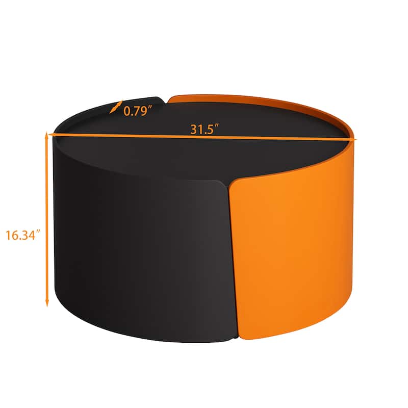 Black Nesting Table Charming Coffee Table Set of 2 Center Table